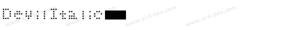 Devil Italic字体转换